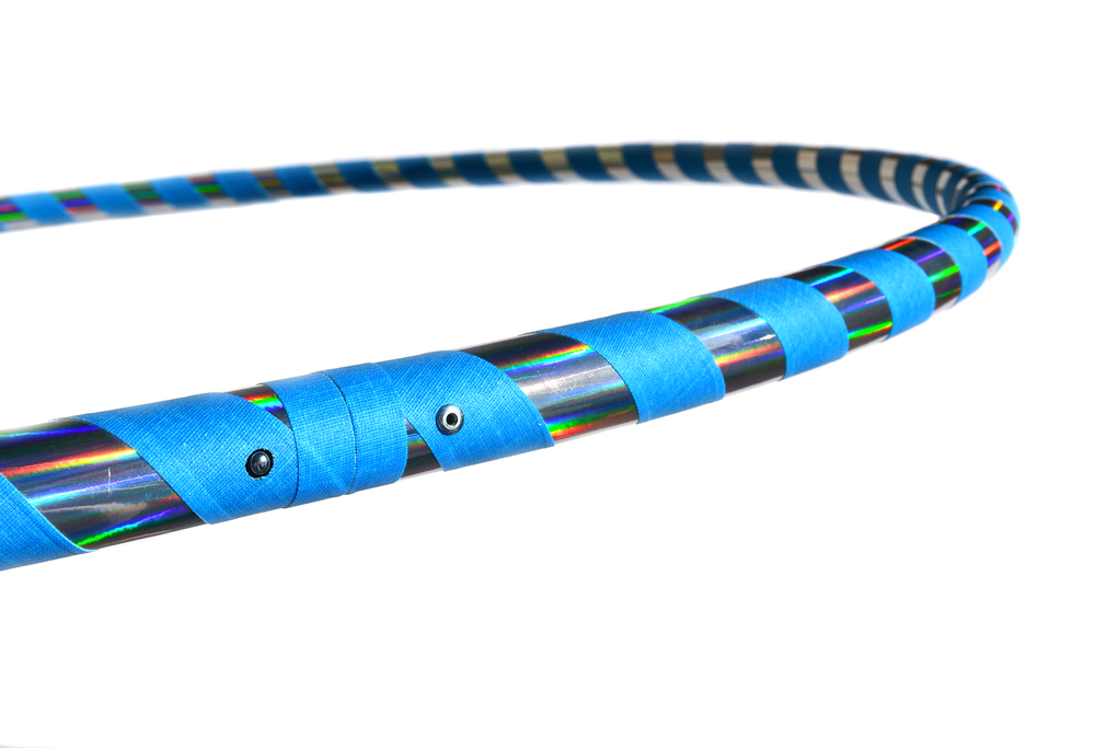 Beginner & Weighted Fitness Taped Beginner Hula Hoops | Mirror, Holographic, & Prism Deco Tapes + Gaffer Grip Tape (ONLINE ORDER ONLY)