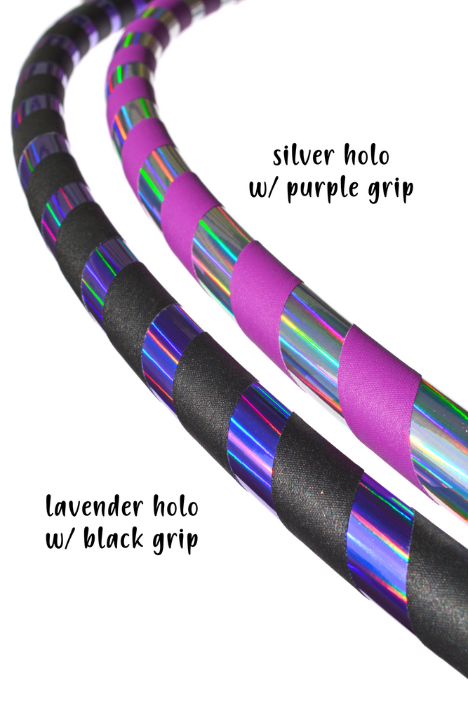 Beginner & Weighted Fitness Taped Beginner Hula Hoops | Mirror, Holographic, & Prism Deco Tapes + Gaffer Grip Tape (ONLINE ORDER ONLY)