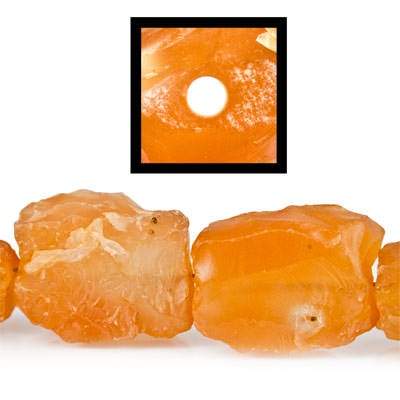 Honey Agate Beads Hammer Faceted Rectangular, 2.0mm Drill Hole (ONLINE ORDER ONLY)