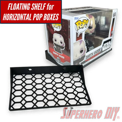 Horizontal Floating Shelf for Funko Pop Boxes | For Sideways Boxes | Includes mounting screws (ONLINE ORDER ONLY)
