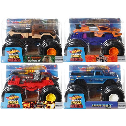 Hot Wheels Monster Trucks 1:24 Scale Vehicle 2024 - Select Vehicle(s) (Online Order Only)