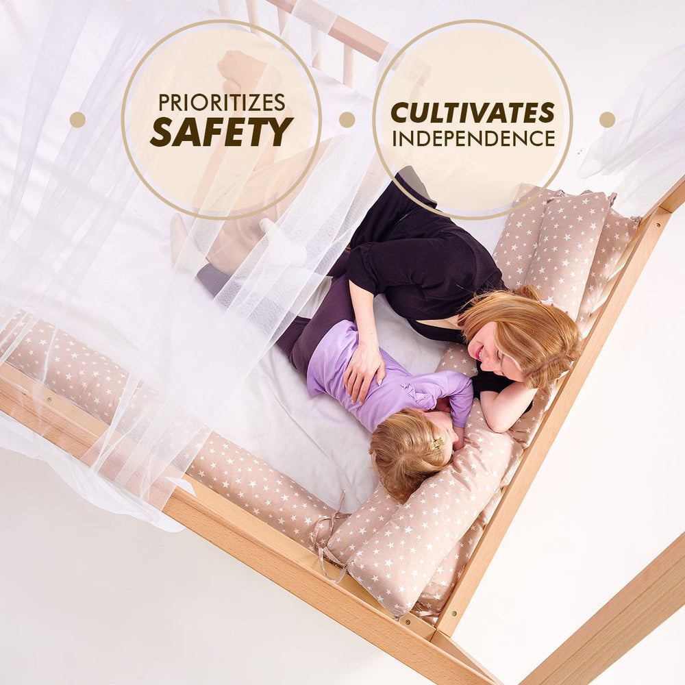 Montessori House Bed for Kids with Fence (ONLINE ORDER ONLY)