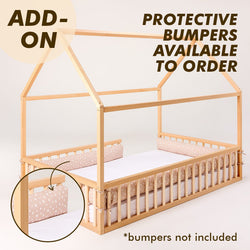 Montessori House Bed for Kids with Fence (ONLINE ORDER ONLY)
