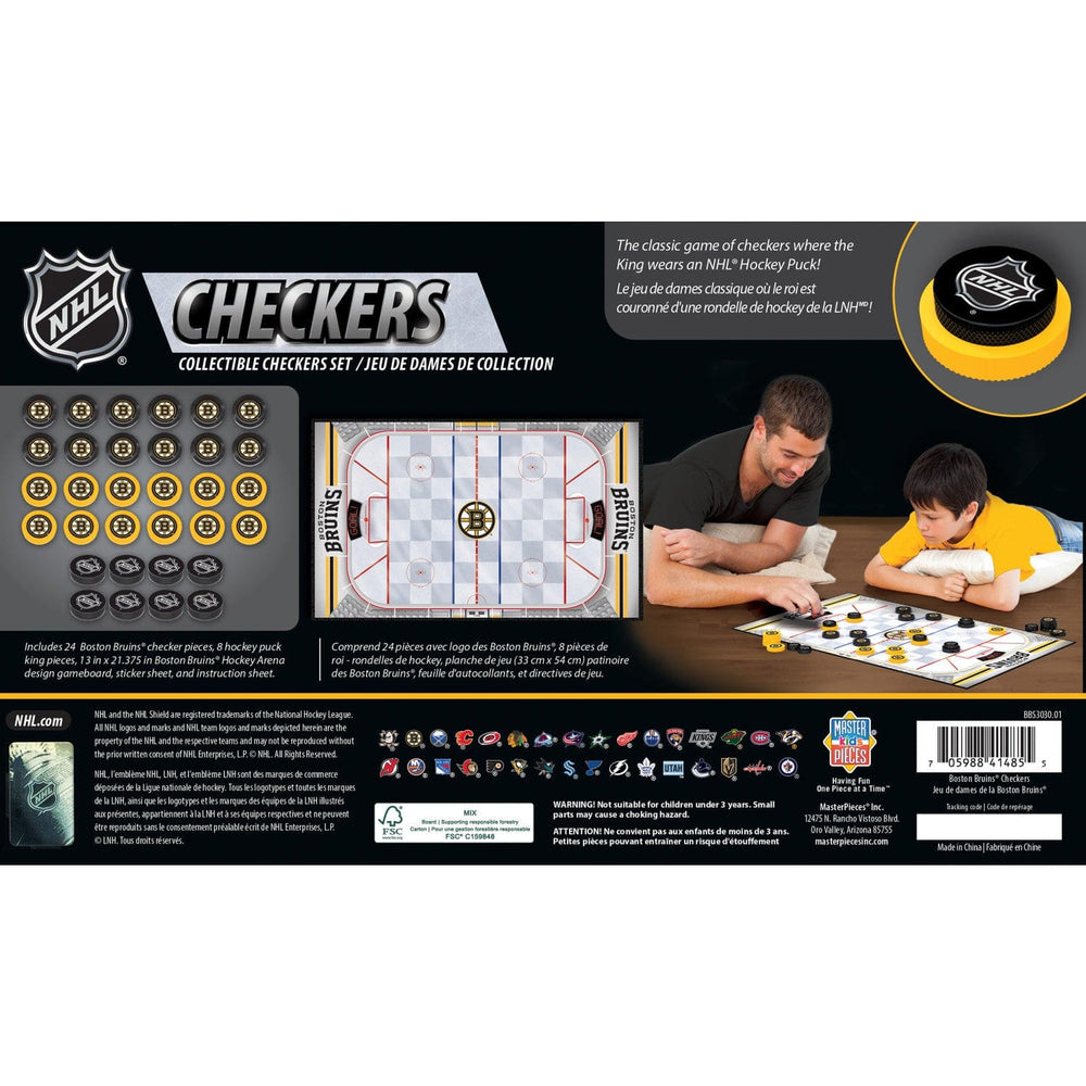 Boston Bruins Checkers Board Game (ONLINE ORDER ONLY)