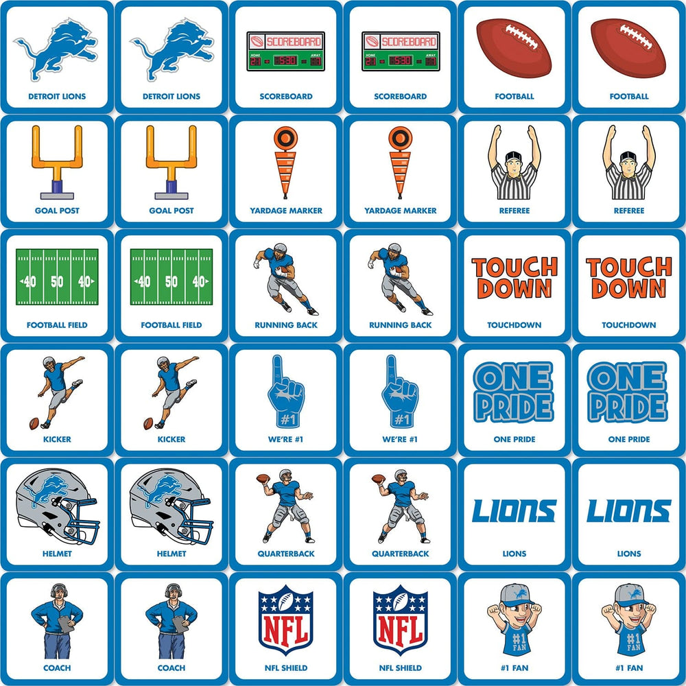 Detroit Lions Matching Game (ONLINE ORDER ONLY)