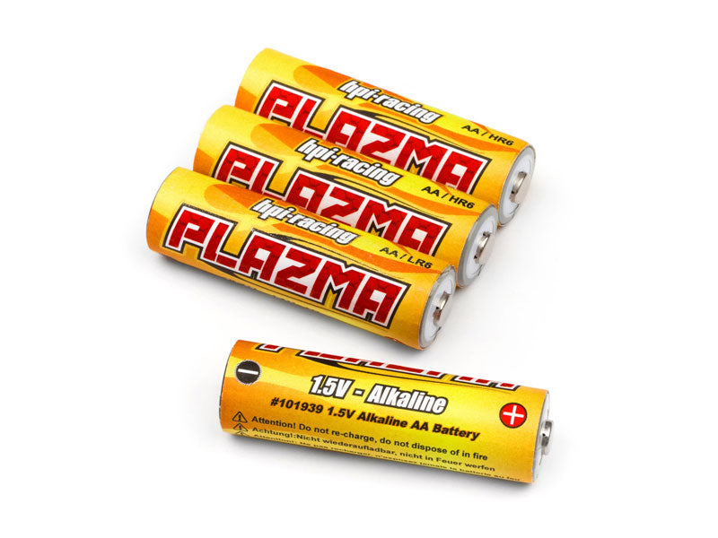 HPI Racing Plazma 1.5V Alkaline AA Battery (4pcs) (ONLINE ORDER ONLY)