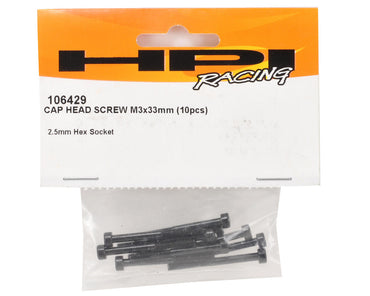 HPI Racing Cap Head Screw M3X33mm (Hex Socket/10pcs) Savage XS (ONLINE ORDER ONLY)