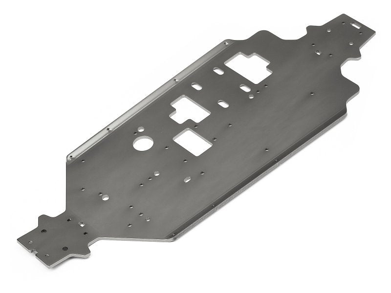 HPI Racing Main Chassis (Gunmetal/3mm) WR8 107879 (ONLINE ORDER ONLY)
