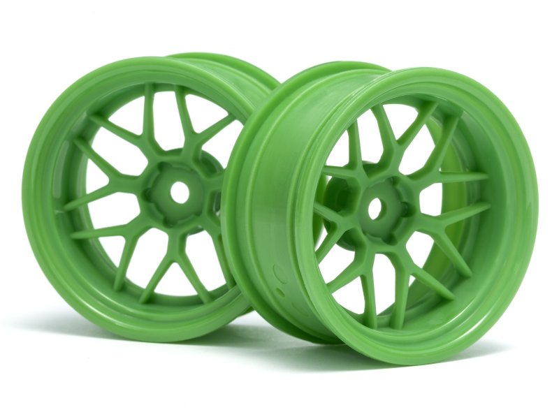 HPI Racing Tech 7 Wheel Green 52X26mm 9mm Offset (2pcs) (ONLINE ORDER ONLY)