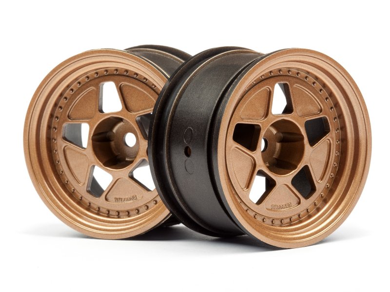 HPI Racing Tarmac R40 Wheel Bronze 52X31mm 10mm Offset (2pcs) for RS4 Sport 3 (ONLINE ORDER ONLY)