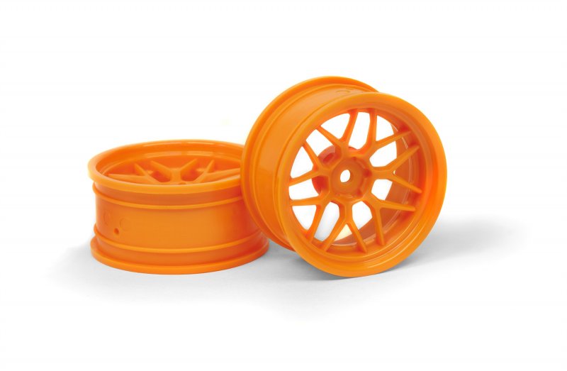 HPI Racing Tech 7 Wheel Orange (6mm/2pcs) for 1/10 Touring Cars (ONLINE ORDER ONLY)