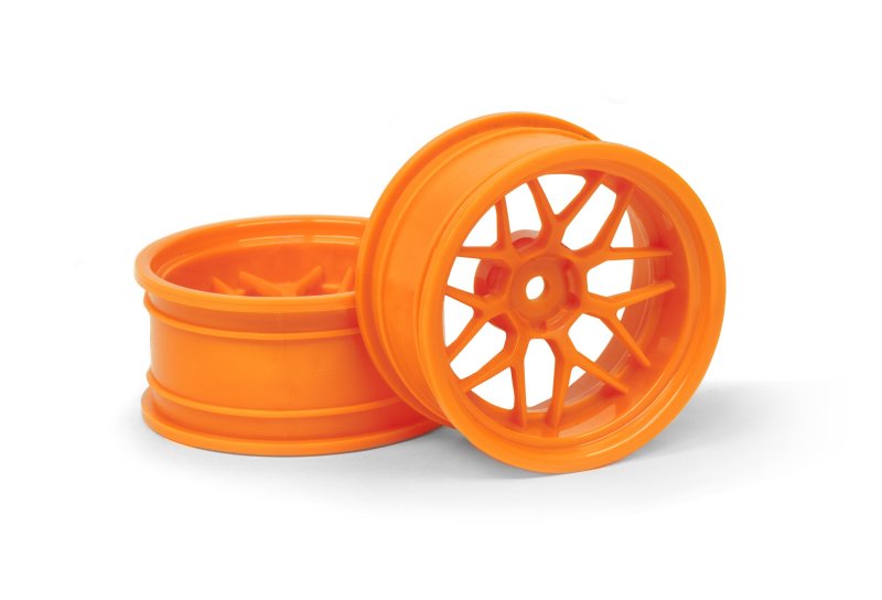 HPI Racing Tech 7 Wheel Orange (9mm/2pcs) for 1/10 Touring Cars (ONLINE ORDER ONLY)
