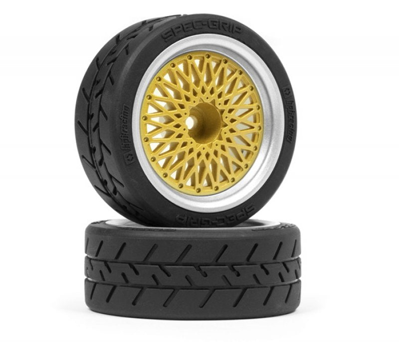 HPI Racing BBS RS Wheels Silver/Gold 26mm (6mm Offset) 1/10 Touring Cars (ONLINE ORDER ONLY)