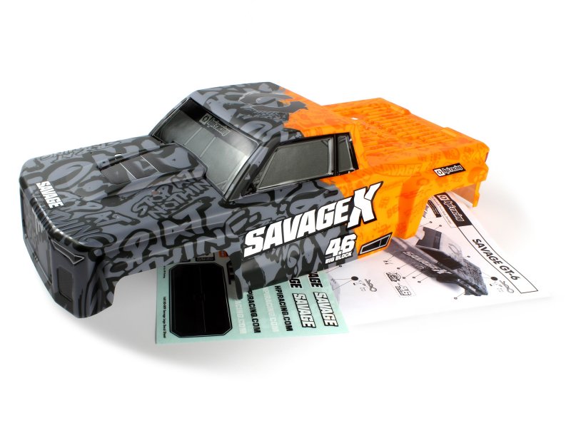 HPI Racing GT-6 Sportcab Painted Truck Body (Grey/Orange) (ONLINE ORDER ONLY)
