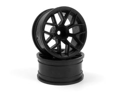 HPI Racing RTR Wheel 26mm Black 9mm Offset, Pair for Sport 3 160368 (ONLINE ORDER ONLY)