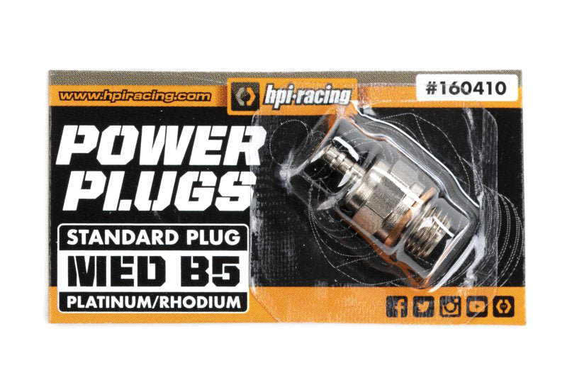 HPI Racing Glow Plug Medium B5 for .18 to .28ci (3-4.7cc) Engines Running 16% to 25% Nitro (ONLINE ORDER ONLY)
