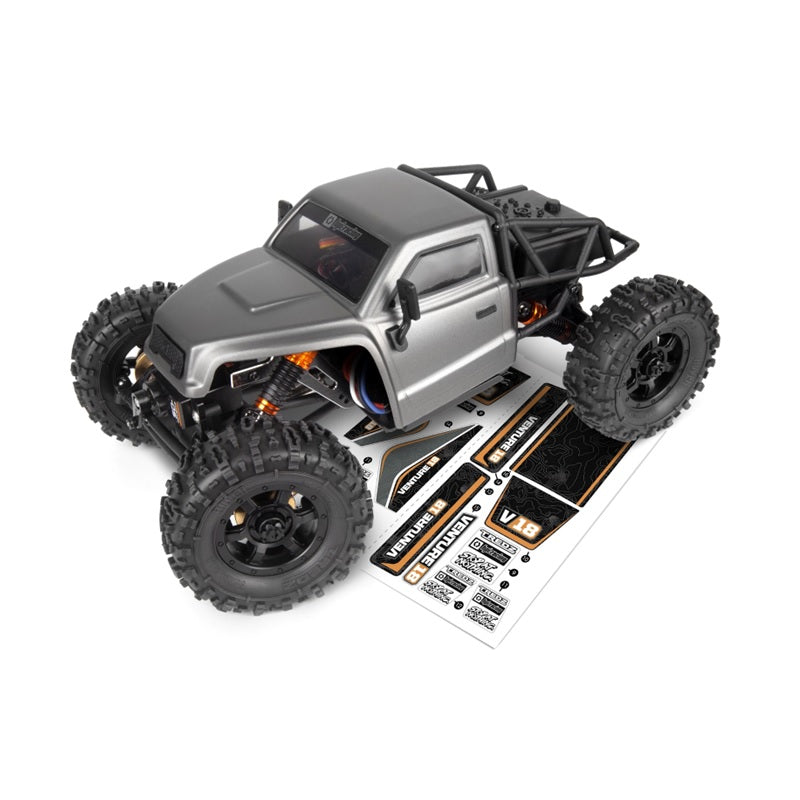 HPI Racing Venture18 CC Flux Competition Crawler RTR (Gunmetal) – 1/18 Brushless Comp Crawler
