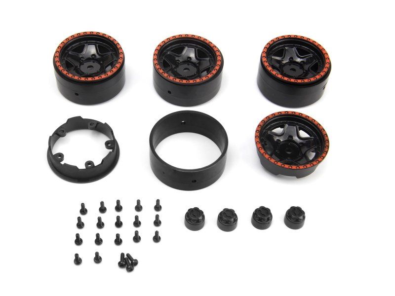 HPI Racing CL-5 Beadlock Wheel 1.2in (Red/4pcs) 160867 (ONLINE ORDER ONLY)
