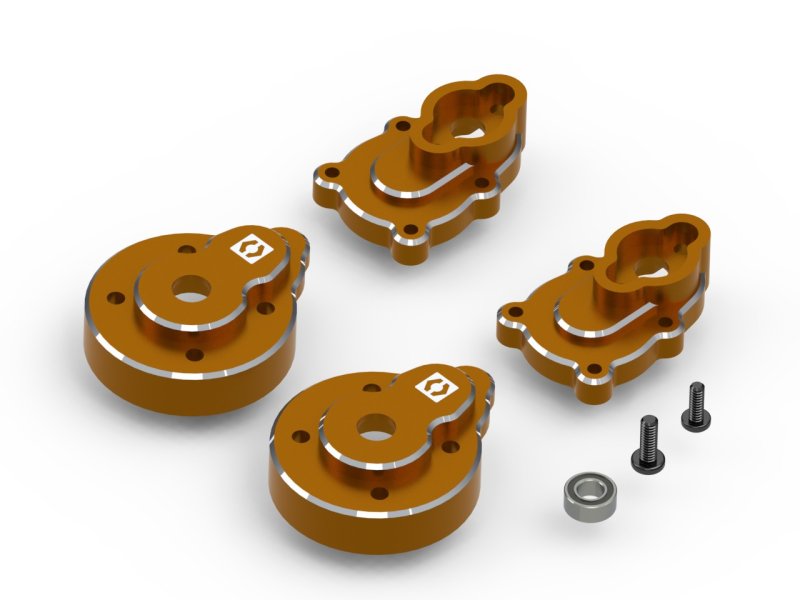 HPI Racing Aluminum Portal Rear Hub Set (Orange / 2pcs), for Venture18 161161 (ONLINE ORDER ONLY)