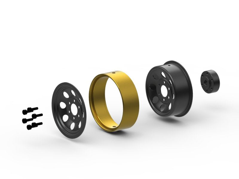 HPI Racing CS-8 Steel Beadlock Wheel 1.2in (Black / 4pcs), 161162 (ONLINE ORDER ONLY)