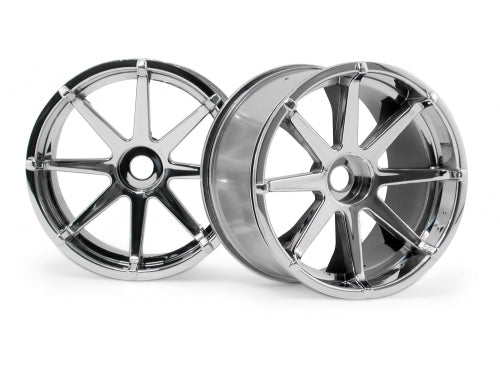 HPI Racing Blast Wheel Chrome 115X70mm 7in (2pcs) Savage X (ONLINE ORDER ONLY)