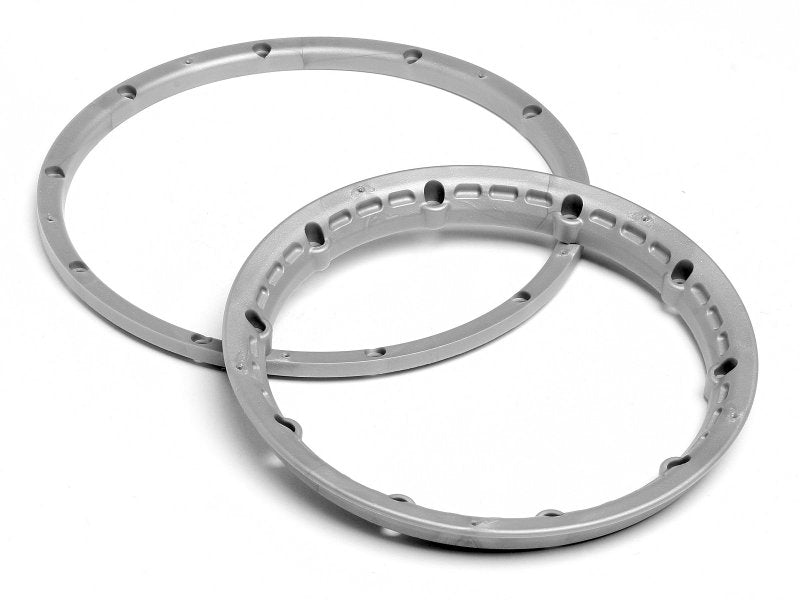 HPI Racing Heavy Duty Wheel Bead Lock Rings Silver (for 2 Wheels) Baja 5SC/T/R (ONLINE ORDER ONLY)