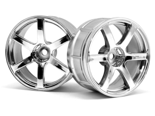 HPI Racing LP29 Wheel Yokohama AVS Model T6 Chrome (2pcs) (ONLINE ORDER ONLY)