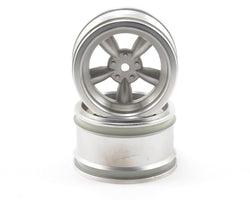 HPI Racing Vintage 5 Spoke Wheel 31mm Matte Chrome (6mm Offset) (ONLINE ORDER ONLY)