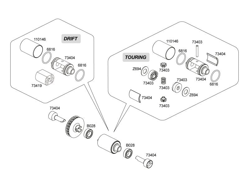 HPI Racing Servo Arm Set Front Driveshafts Diff Output Cups Micro RS4 (ONLINE ORDER ONLY)