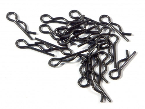 HPI Racing 6mm Black Body Clips 20 Pieces for RC Vehicles