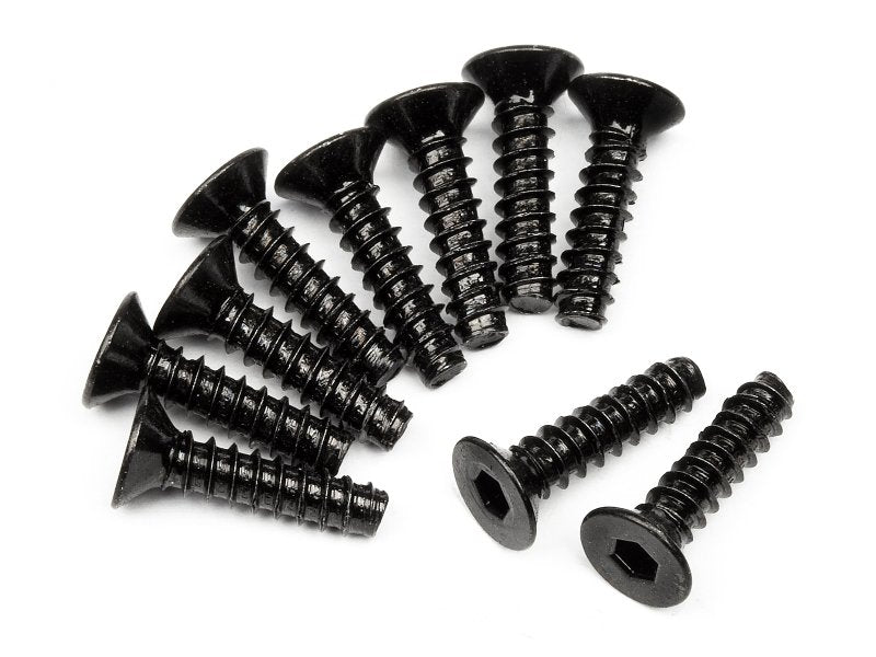 HPI Racing Tp. Flat Head Screw M3X12mm (Hex Socket/10pcs) 94305 (ONLINE ORDER ONLY)