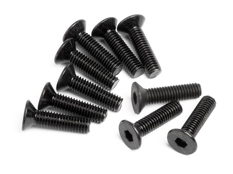 HPI Racing Flat Head Screw M3X12mm Hex Socket (10pcs) (ONLINE ORDER ONLY)