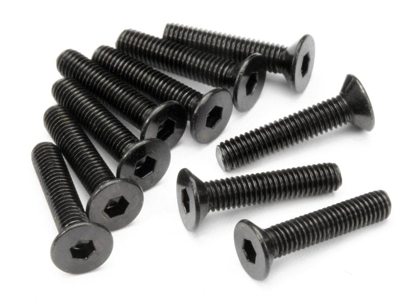 HPI Racing Flat Head Screw M3X15mm Hex Socket (10pcs) (ONLINE ORDER ONLY)
