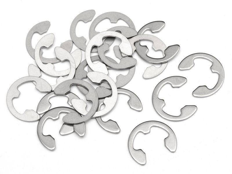 HPI Racing E Clip E-7HD (20pcs) Stainless Steel (ONLINE ORDER ONLY)
