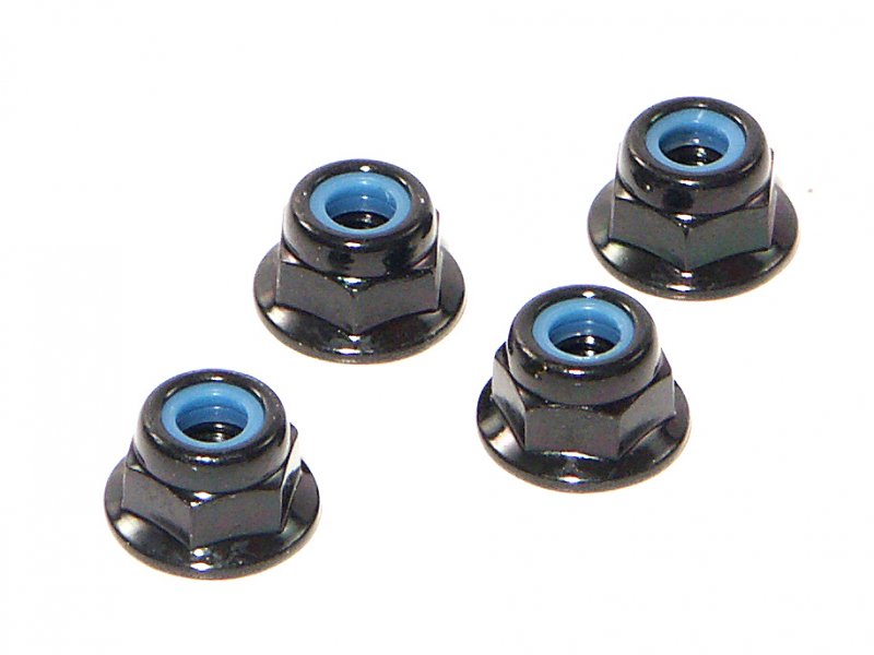 HPI Racing Flanged Lock Nut M4 (4pcs) (ONLINE ORDER ONLY)