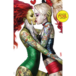 [Signed by Nathan Szerdy] [FOIL] HARLEY QUINN #31 NATHAN SZERDY (616) EXCLUSIVE IVY TATTOO FOIL VIRGIN VAR [IN STOCK] (ONLINE ORDER ONLY)