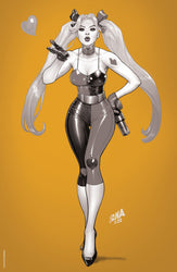 [FOIL] HARLEY QUINN #22 UNKNOWN COMICS DAVID NAKAYAMA GOLD FOIL VIRIGN NYCC 2022 B&W COLOR BLEED VAR (09/28/2022) (ONLINE ORDER ONLY)