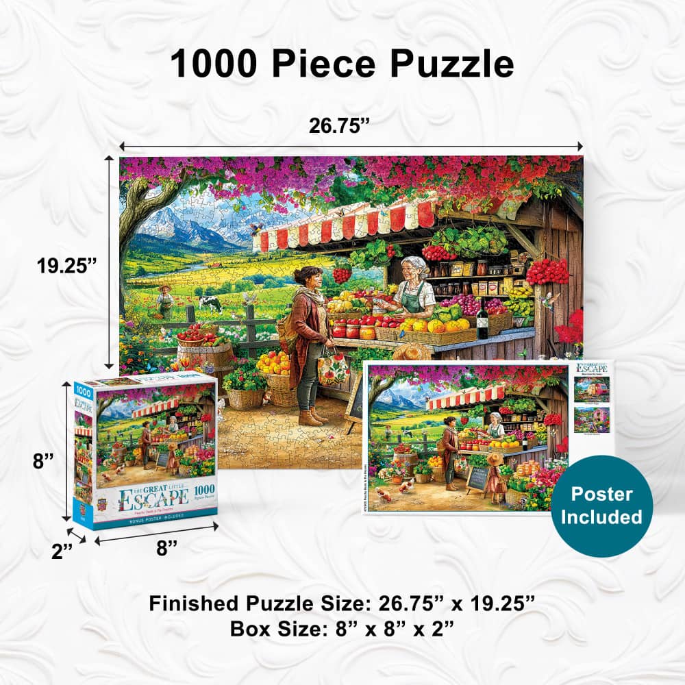 The Great Little Escape - Peachy Deals & Pie Dreams 1000 Piece Jigsaw Puzzle