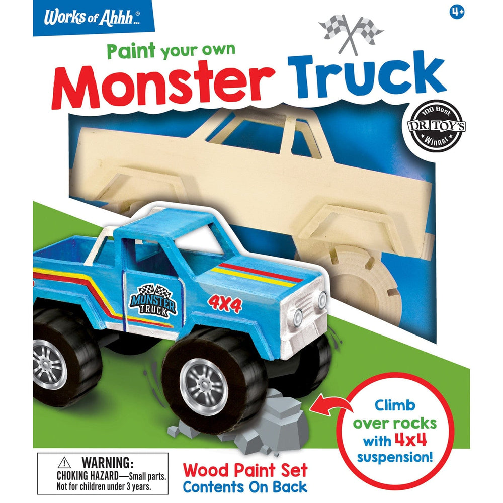 Monster Truck Wood Craft & Paint Kit (ONLINE ORDER ONLY)