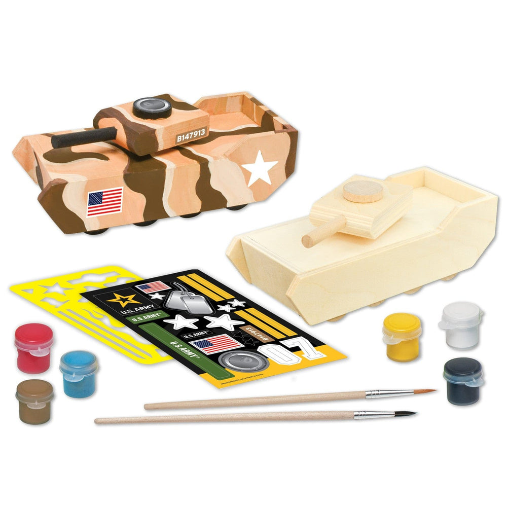 U.S. Army - Tank Wood Craft & Paint Kit (ONLINE ORDER ONLY)