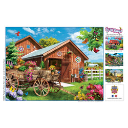 Lazy Days - Flying to Flower Farm 750 Piece Jigsaw Puzzle (ONLINE ORDER ONLY)