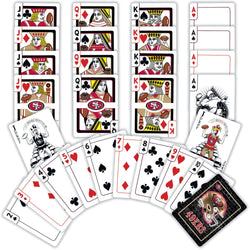 San Francisco 49ers Neon-Styled Playing Cards - 54 Card Deck (ONLINE ORDER ONLY)