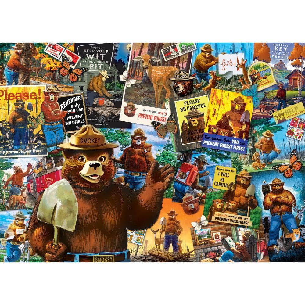 Smokey Bear Posters 1000 Piece Jigsaw Puzzle (ONLINE ORDER ONLY)