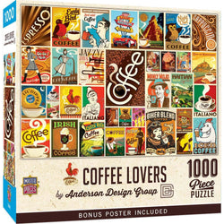 Vintage Posters - Coffee Lovers 1000 Piece Jigsaw Puzzle (ONLINE ORDER ONLY)