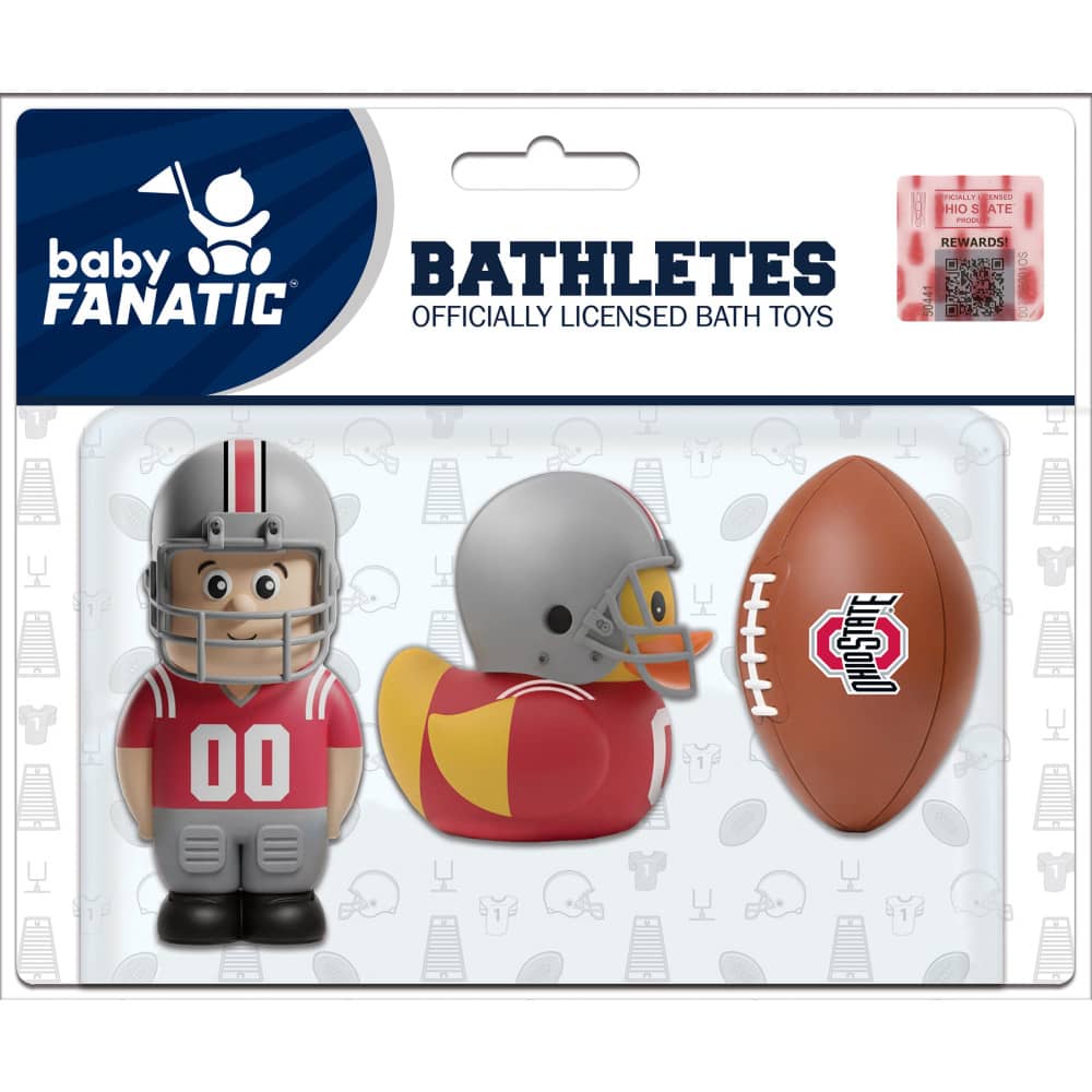 Bathletes - Ohio State Buckeyes NCAA Bath Toys (ONLINE ORDER ONLY)
