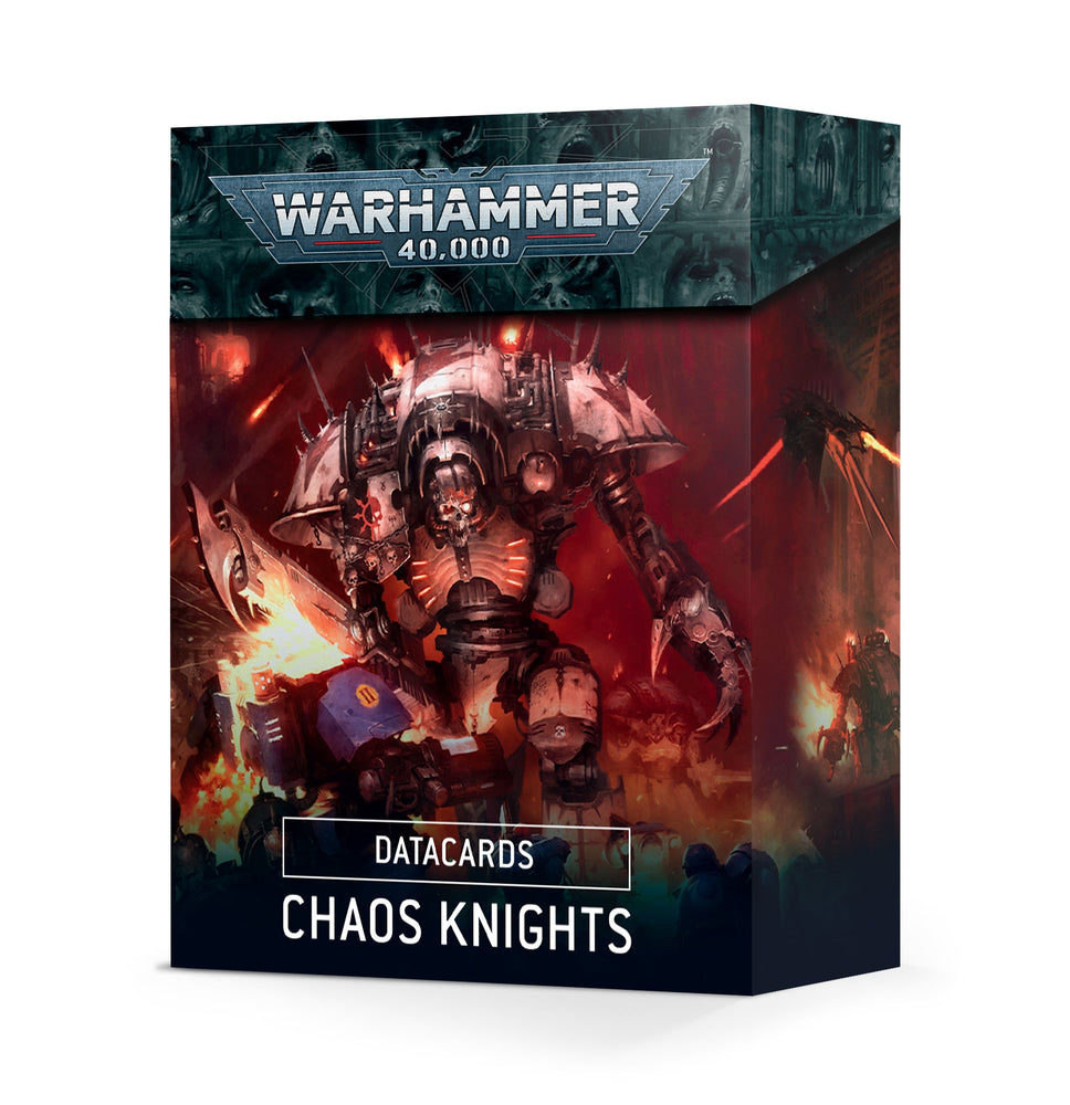 Warhammer 40k Datacards: Chaos Knights (ONLINE ORDER ONLY)