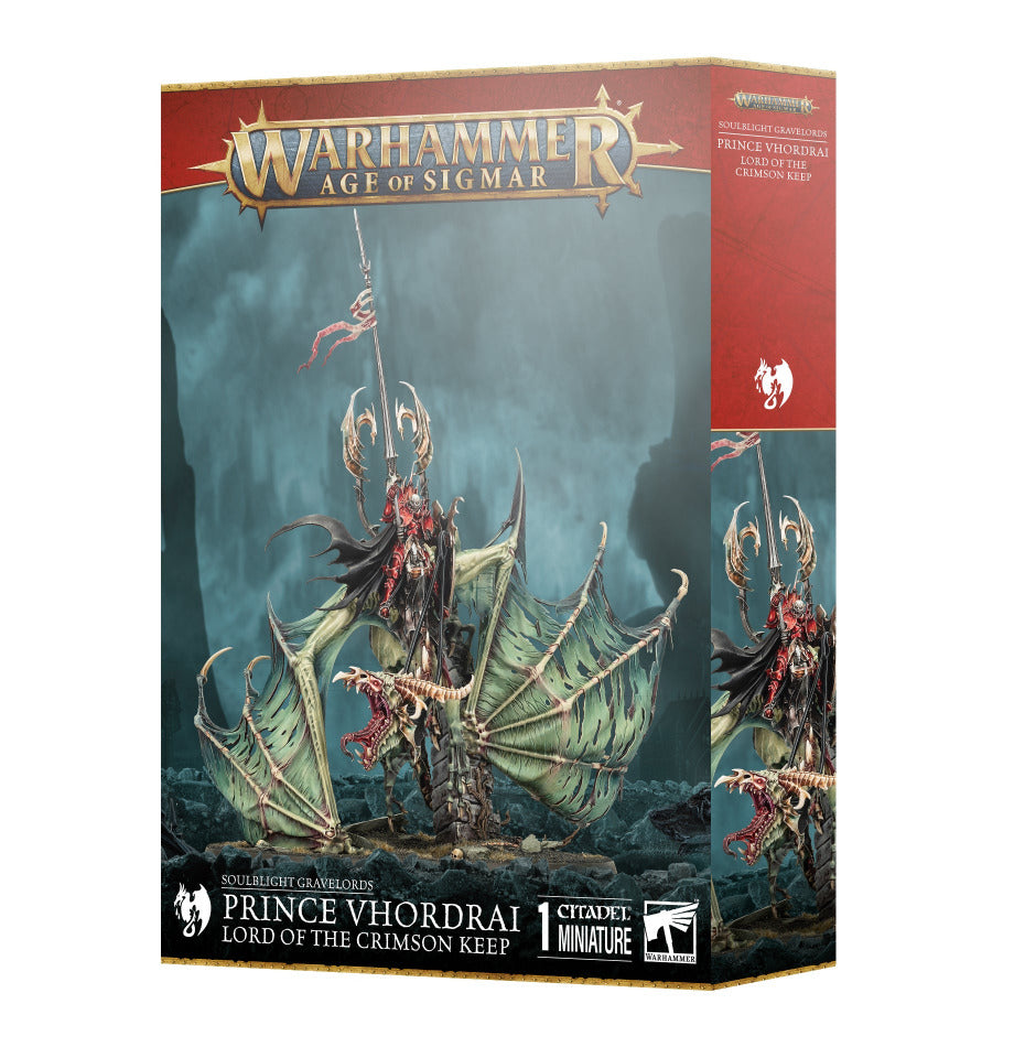 Warhammer: Soulblight Gravelords - Prince Vhordrai, Lord of the Crimson Keep (ONLINE ORDER ONLY)
