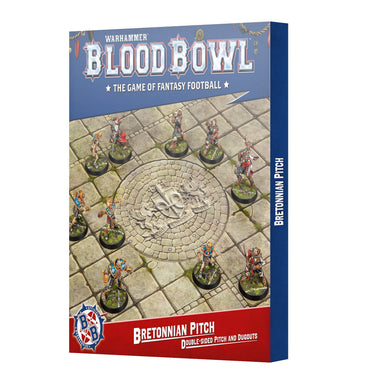 Blood Bowl: Bretonnian Pitch - Double-sided Pitch and Dugouts Set (ONLINE ORDER ONLY)