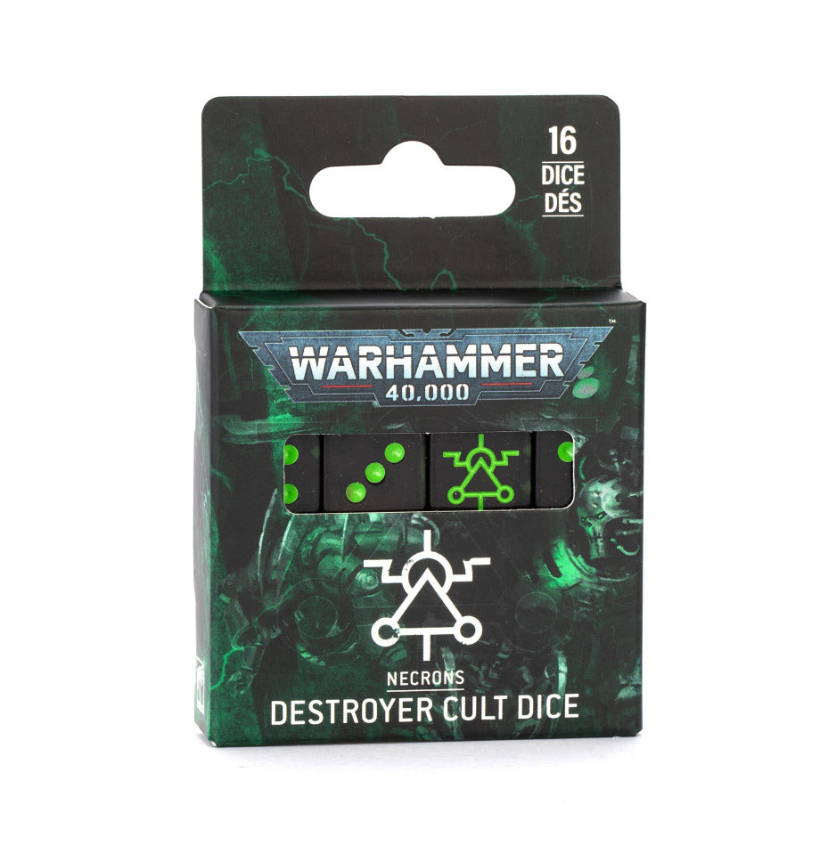 Warhammer 40K: Necrons - Destroyer Cult Dice Set (ONLINE ORDER ONLY)