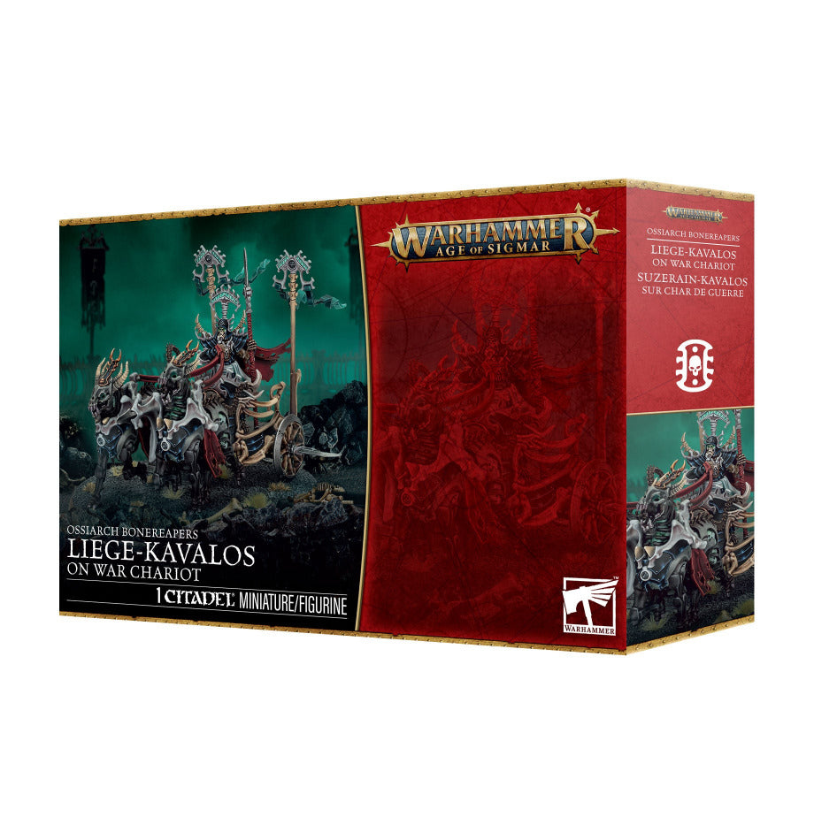 Warhammer: Ossiarch Bonereapers - Liege-Kavalos on War Chariot